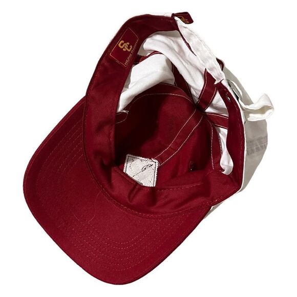 USC hat university of Southern California baseball cap adjustable red white EUC - Picture 4 of 5